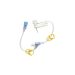 Deltec® GRIPPER PLUS® Safety Needle, Luer Active Needleless Y-Site, OD 22GA