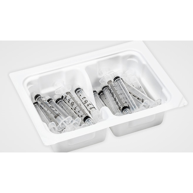 13 Luer Slip Tip Syringe Pharmacy Convenience Tray, bulk, sterile, 1 mL - Image 1