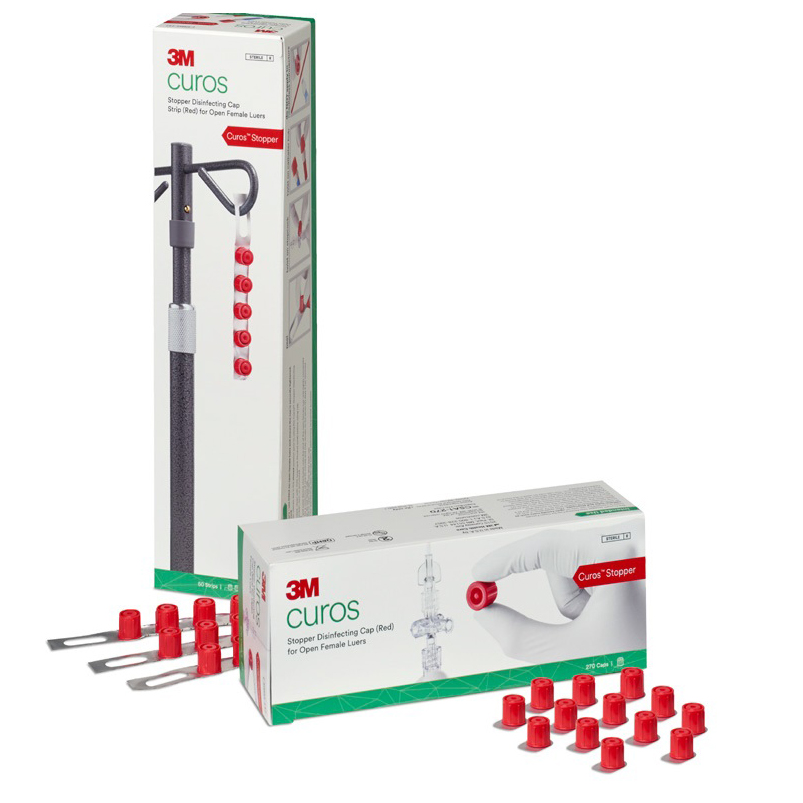 14 3M™ Curos™ Stopper Disinfecting Caps for Open Female Luers - Image 1