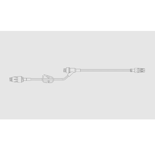 22 MaxPlus™ Extension Set, Pressure Rated, Purple Striped - Image 1