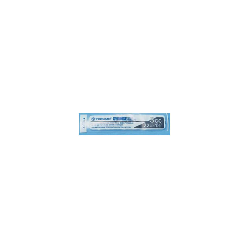 34 Terumo® Hypodermic Syringe, 3cc, with Needle - Image 1