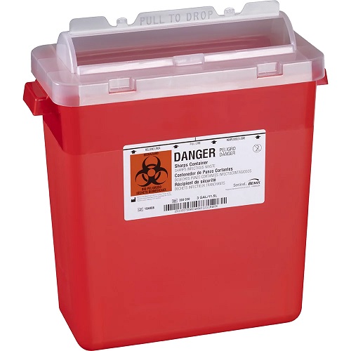 46a Sentinel® Sharps Container, 3GL, Rotating Lid - Image 1