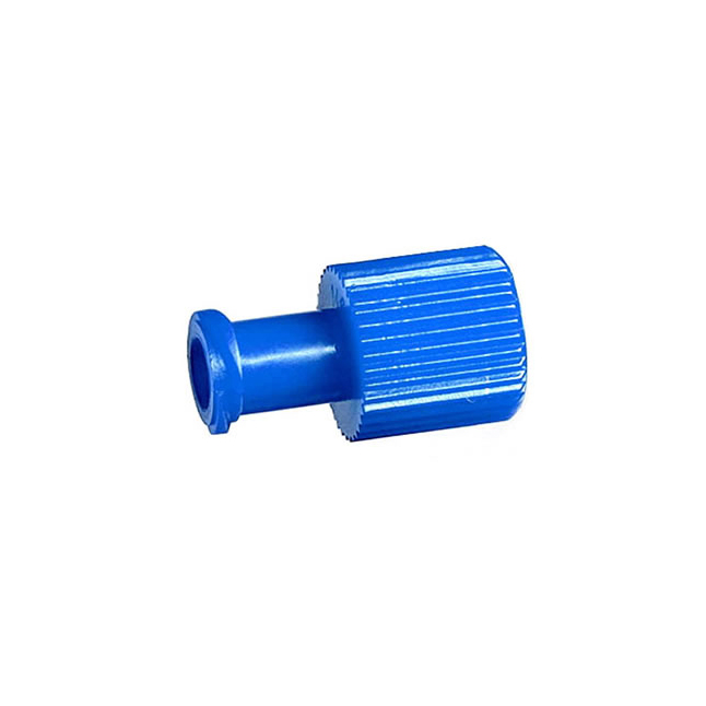 82b Luer Cap, IV, Dual Function, Blue - Image 1