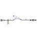 8" (20 cm) Smallbore Ext Set w/Clave®, Clamp, Rotating Luer