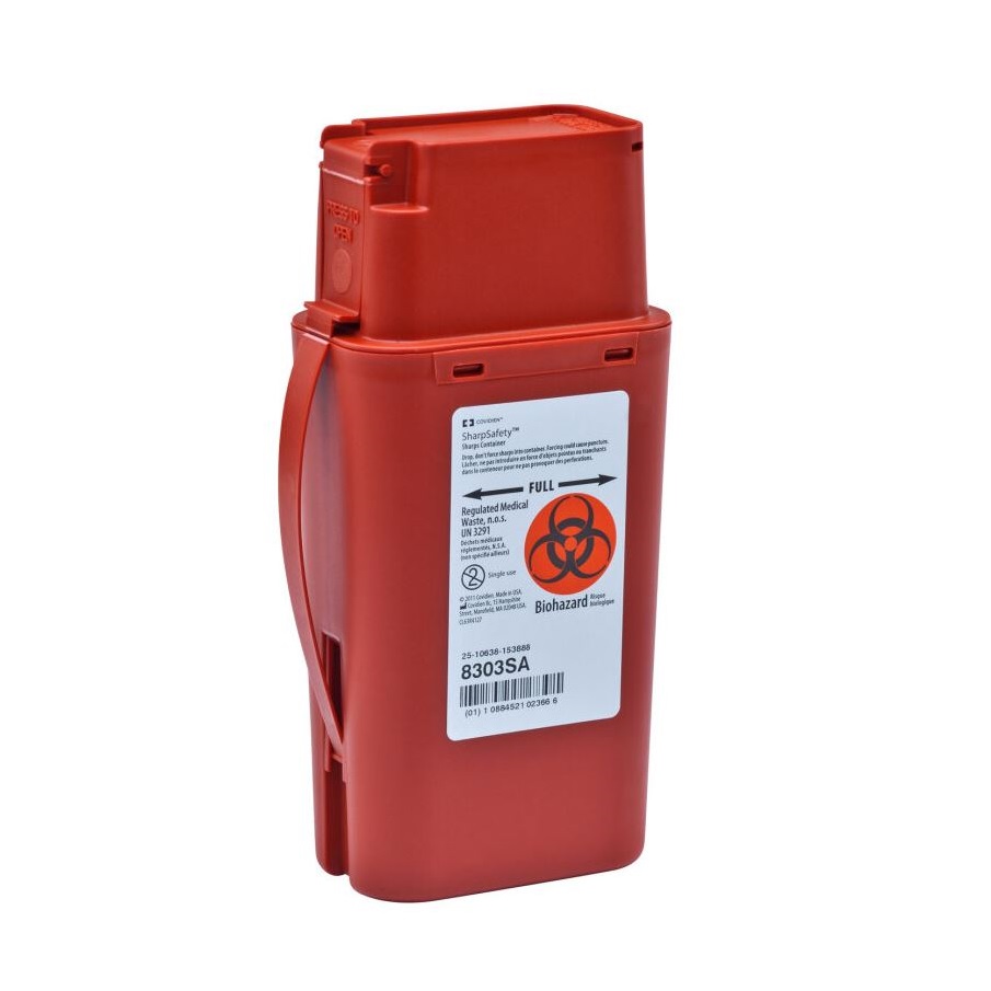 z8303sa_01 Monoject™ Transportable Sharps Container, 1 Quart - Image 1