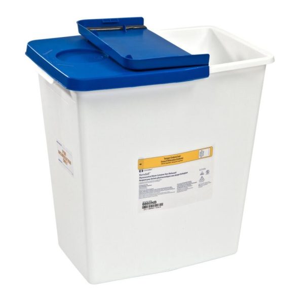 Monoject™ Non-Hazardous Pharmaceutical Waste Containers with Hinged ...